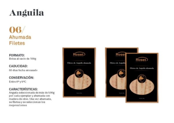 Anguila Ahumada Filetes