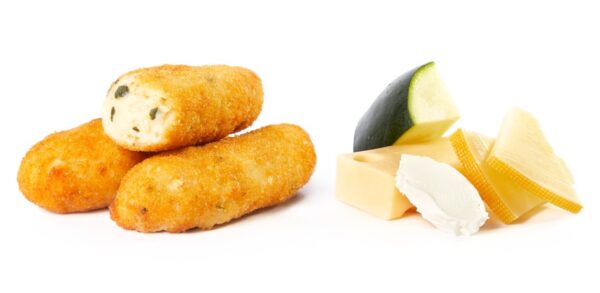Croquetas de Autor Tres Quesos y Calabacín