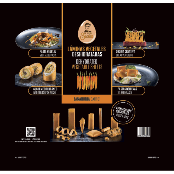 LÁMINAS VEGETALES DE ZANAHORIA