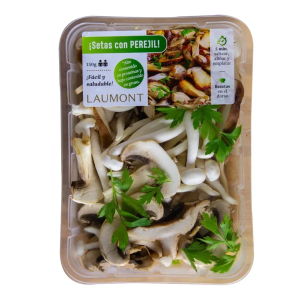 Mezcla de setas de cultivo con perejil Bandeja 150g