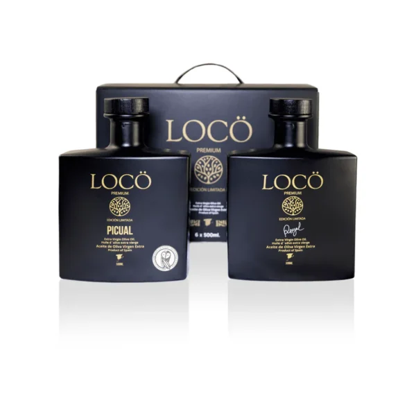 Pack VARIETAL 6 Botellas AOVE LOCÖ PREMIUM - Royal 500ml (3) + Picual 500ml (3) -Cosecha 24-25